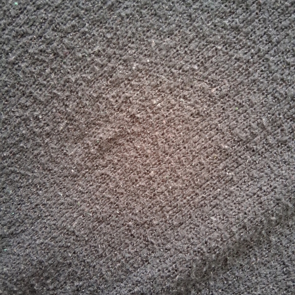 Mudd Y2K Bouclé Contrast Print Draped Front Waterfall Cardigan - Picture 9 of 9